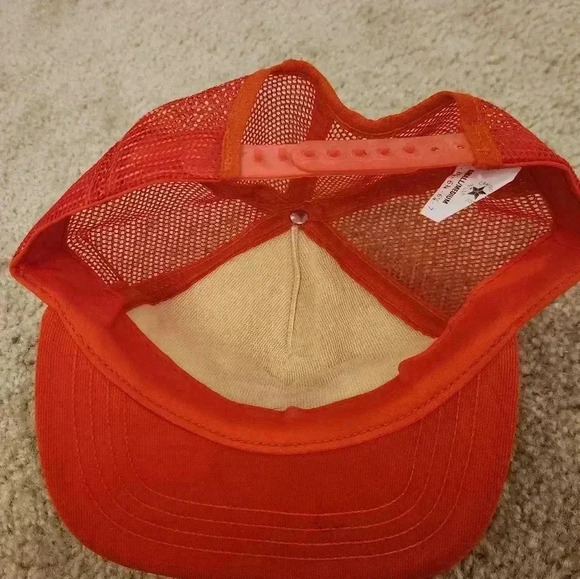 Vintage Tiger Cubs BSA Red White Snapback Mesh Size Small/Medium - Picture 3 of 4